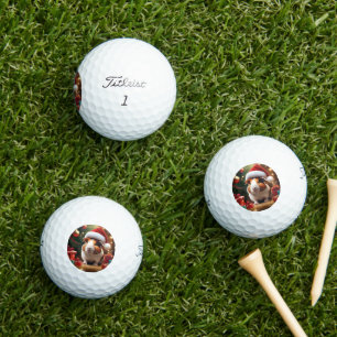 "Santa’s Little Helper: The Christmas Guinea Pig" Golf Balls