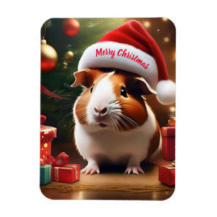 "Santa’s Little Helper: The Christmas Guinea Pig" Magnet