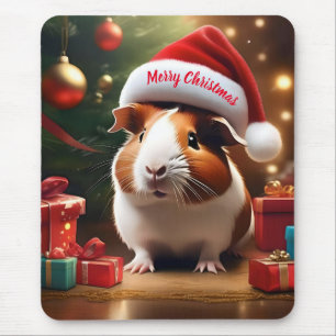 "Santa’s Little Helper: The Christmas Guinea Pig" Mouse Pad