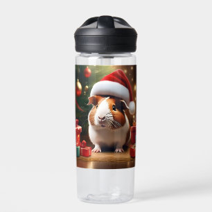 "Santa’s Little Helper: The Christmas Guinea Pig" Water Bottle