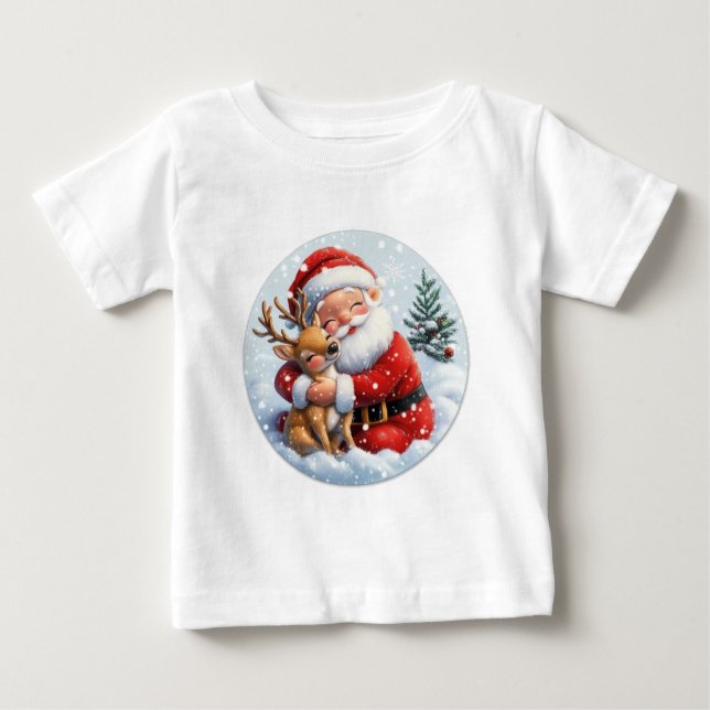 Santa’s Little Sidekick Baby T-Shirt (Front)