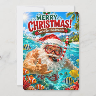 Santa’s Merry Adventures   Santa Goes Undercover Holiday Card