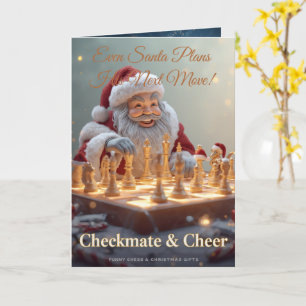 Santa’s Next Move – Funny Chess Christmas Greeting Card