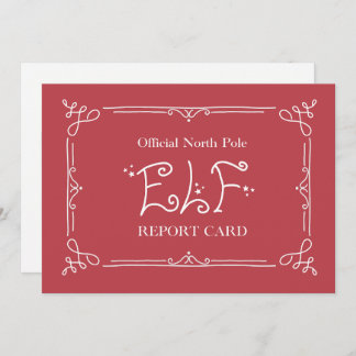 Santa’s North Pole Elf Report Card