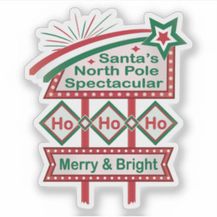 Santa’s Retro Marquee – Ho Ho Ho Merry & Bright