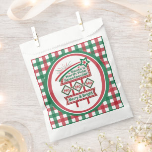 Santa’s Retro Marquee – Ho Ho Ho Merry & Bright Favour Bag