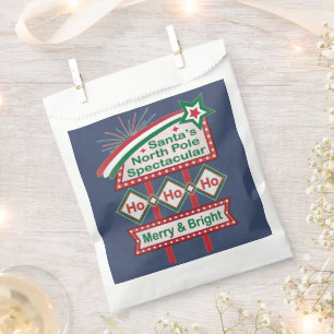 Santa’s Retro Marquee – Ho Ho Ho Merry & Bright Favour Bag