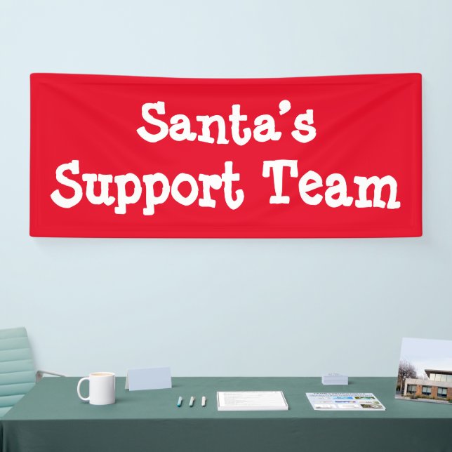 Santa’s Support Team Banner (Tradeshow)