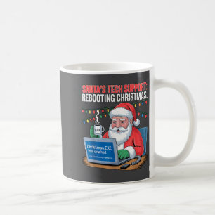 Santa s Support Tech Rebooting Magic Coffee Mug