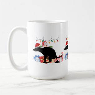 Santa’s Surprise: The Naughty Dog’s Holiday Antics Coffee Mug