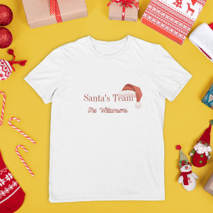 Santa’s Team Personalised Family Christmas T-Shirt