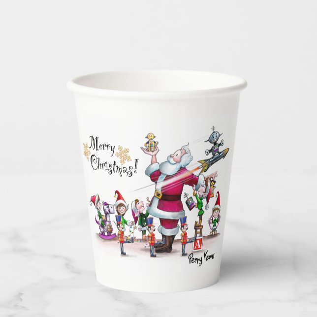 Santa’s Toy Workshop paper cup (Front)