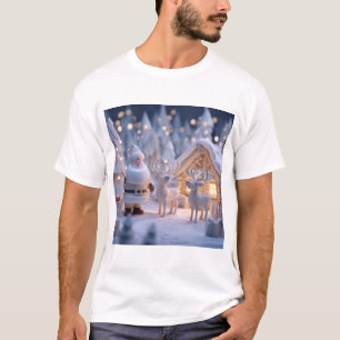 Santa’s White Christmas T-Shirt