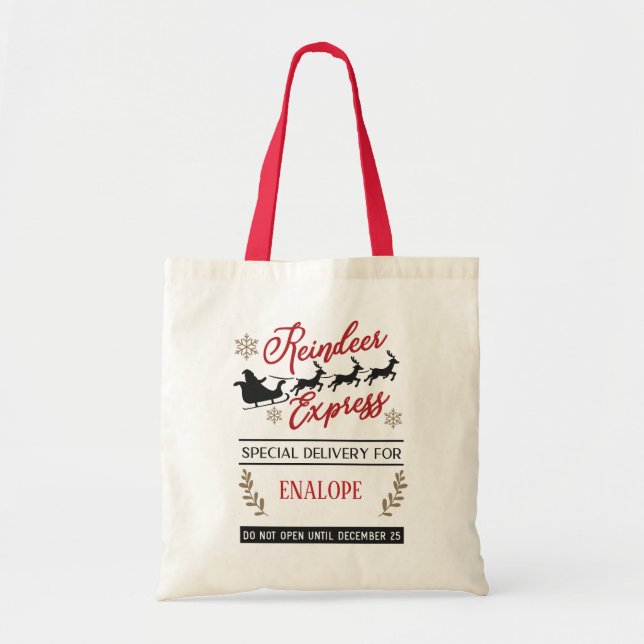 Santa Sack Christmas  Tote Bag (Front)
