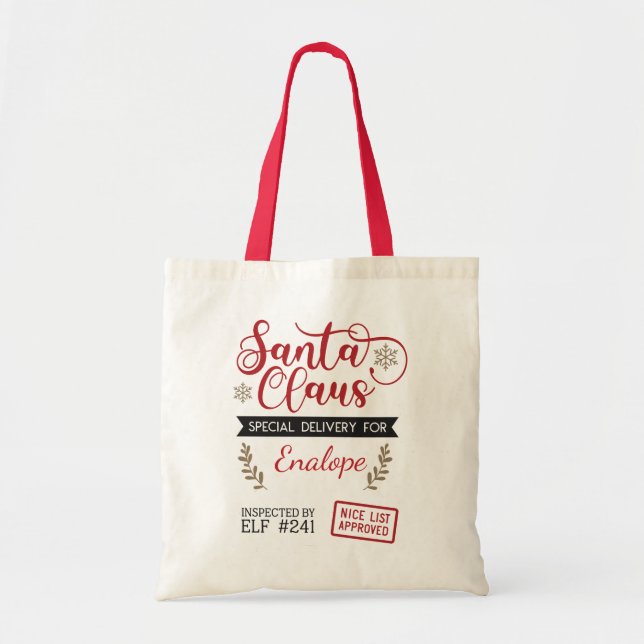 Santa Sack Christmas  Tote Bag (Front)