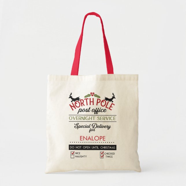 Santa Sack Christmas  Tote Bag (Front)