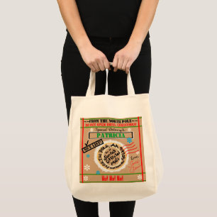 Santa Sack Do Not Open Until Christmas NAME Tote Bag