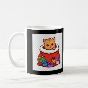 Santa Sack Kitten Christmas Coffee Mug