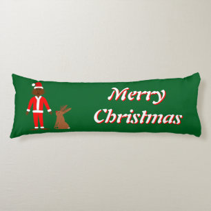 Santa Sasquatch and Jackalope Christmas Custom Body Cushion
