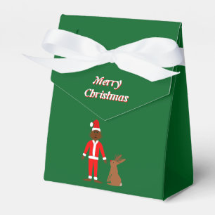 Santa Sasquatch and Jackalope Christmas Custom Favour Box