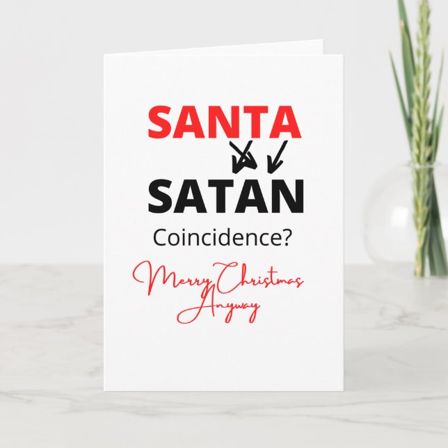 Santa Satan Holiday Card (Front)