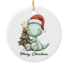 Santa Saurus Celebrates Christmas