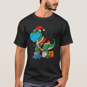 Santa Saurus T Rex Christmas Funny Dinosaur X-Mas T-Shirt