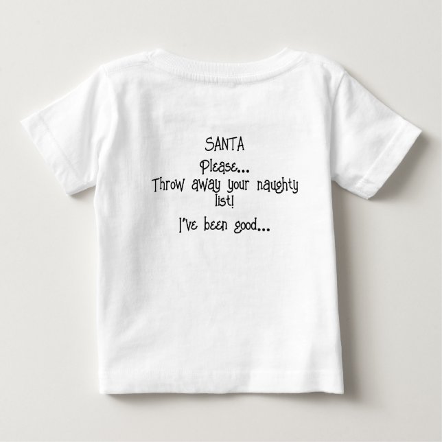 Santa Saw You Kids Tee (Back)
