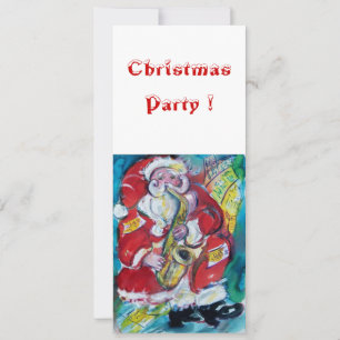 SANTA & SAX, CHRISTMAS PARTY INVITATION