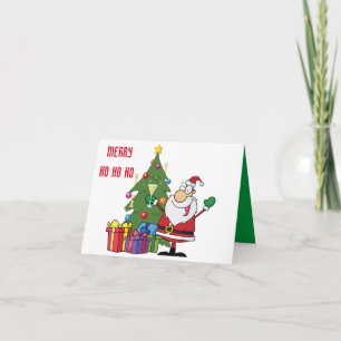 SANTA SAY HO HO HO/HAPPY HOLIDAY CARD