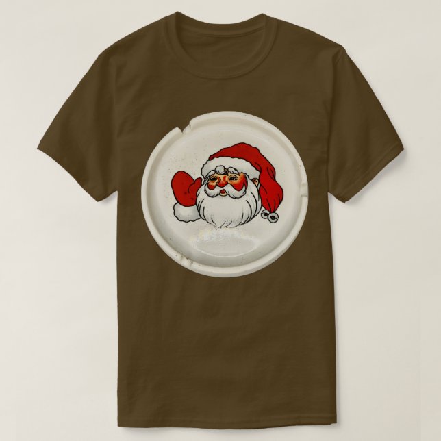 Santa Says Hi Ashtray T-Shirt (Design Front)