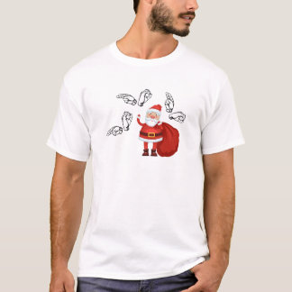 Santa Says Ho Ho Ho in ASL T-Shirt
