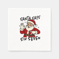 Santa Says Six Seven 6 7 Funny Brainrot Christmas