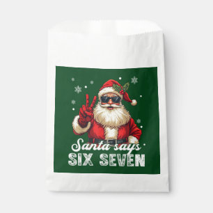 Santa Says SIX SEVEN – Funny Christmas Meme Favour Bag