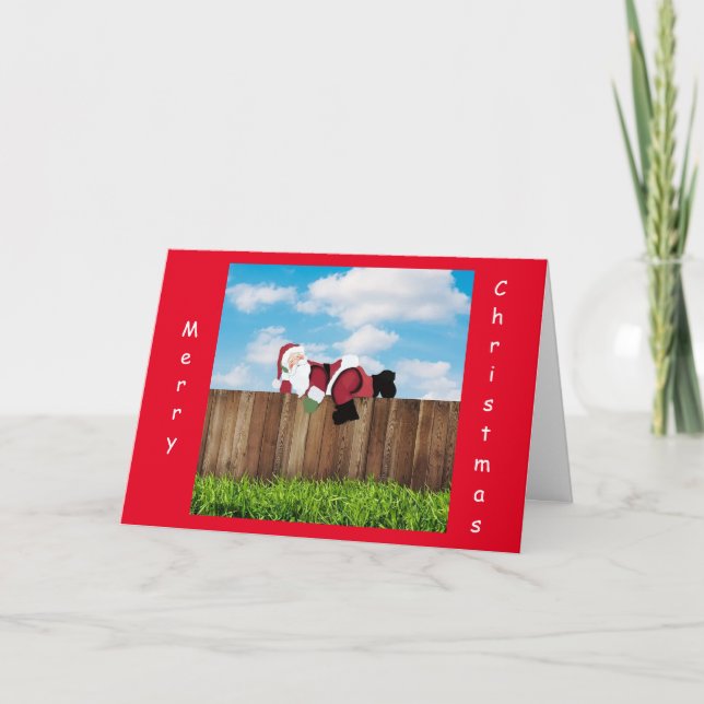 SANTA SAYS TIME TO CELEBRATE CHRISTMAS CARD (Front)