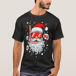 Santa Scuba Diving Equipment Funny Scuba Diver Chr T-Shirt
