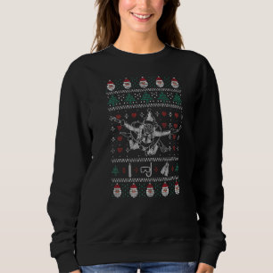Santa Scuba Diving Ugly Christmas Sweater Dive Di