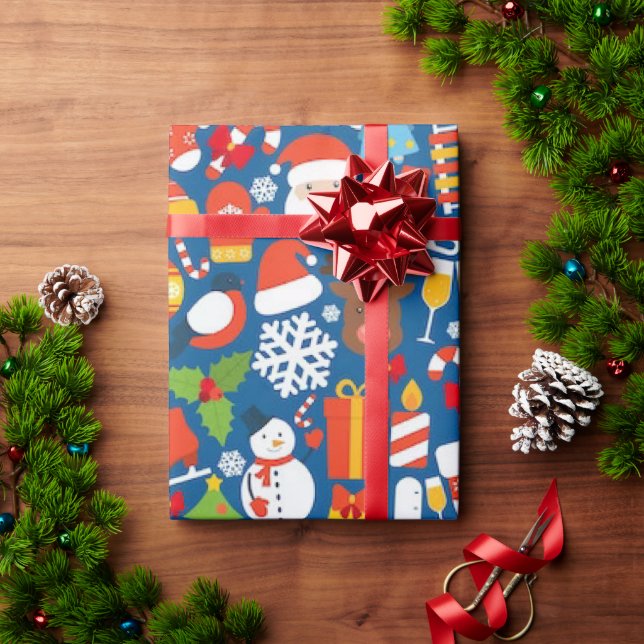Santa Season 30"x60' Wrapping Paper (Holiday Gift)