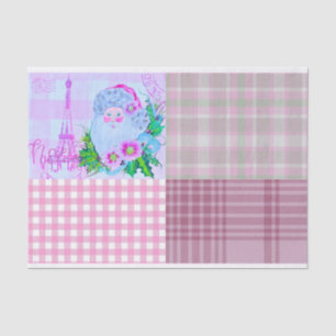 Santa Shabby Chic Tissue Paper for Crafting & DIY