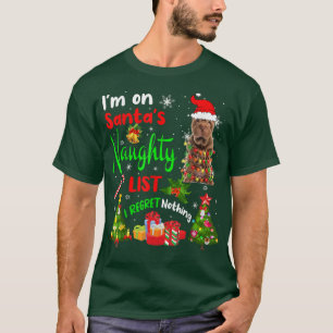 Santa Shar Pei I'm On Santa's Naughty List Xmas Tr T-Shirt