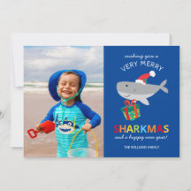 Santa Shark Holiday Card