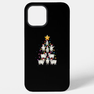 Santa Sheep Christmas Tree Lights Funny Sheep Gift iPhone 12 Pro Max Case