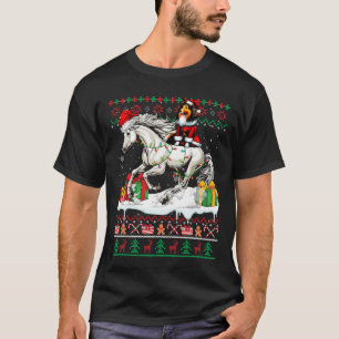 Santa Sheltie Riding Horse Christmas Sweater Lover