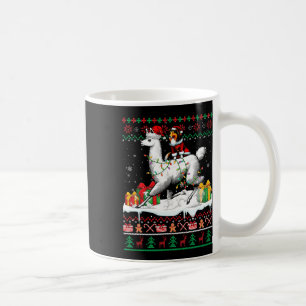 Santa Sheltie Riding Llama Christmas Sweater Lover Coffee Mug