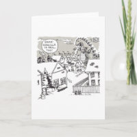 Santa Shock greeting card