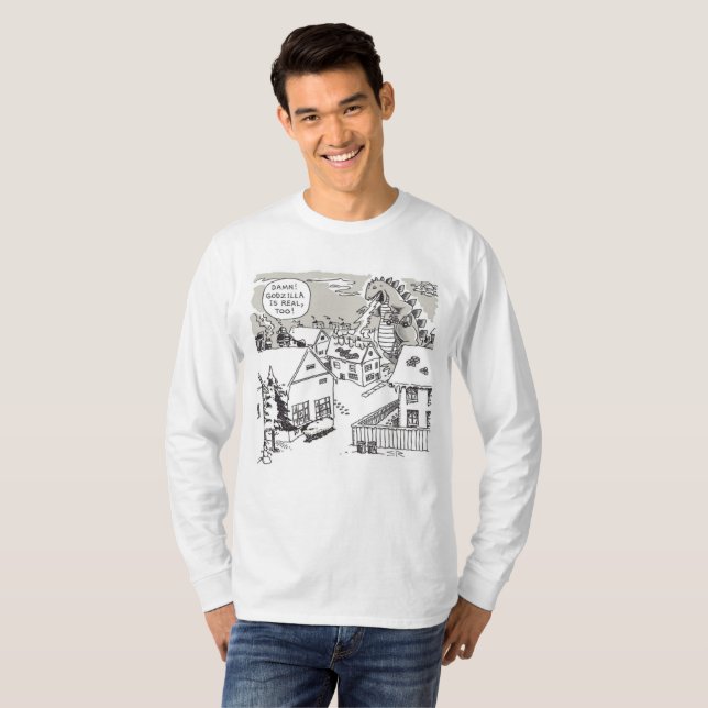 Santa Shock white long sleeve shirt (Front Full)