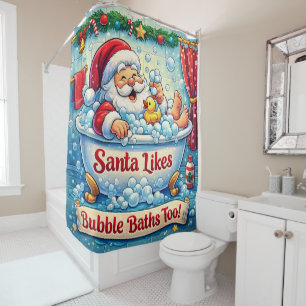 Santa Shower curtain