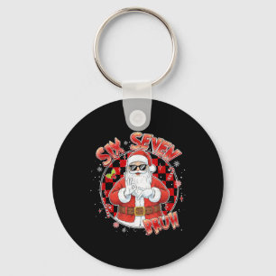 Santa Sick Seven Bruh 67 Six Seven Meme Trending P Key Ring
