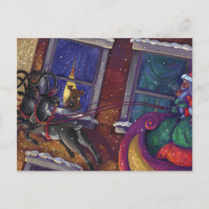 Santa Sighting Holiday Postcard