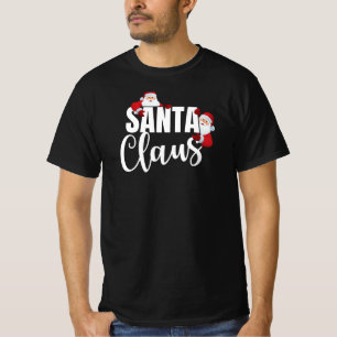 Santa   Simple Trendy Stylish Minimalist Christmas T-Shirt